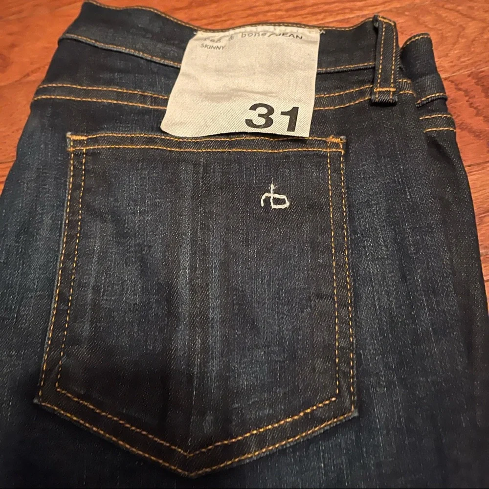 Rag and Bone Dark Wash Skinny Jean - Picture 2 of 6
